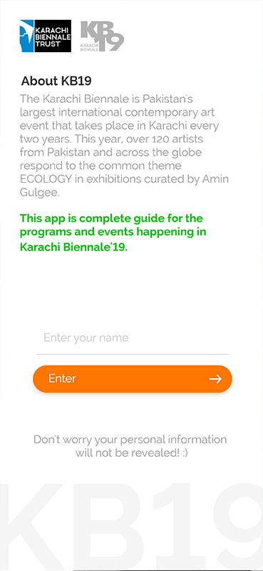 KB19 App Schedule Screen