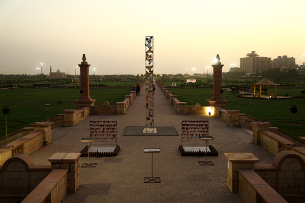 Karachi Biennale 2019 – Exhibition view with visitors