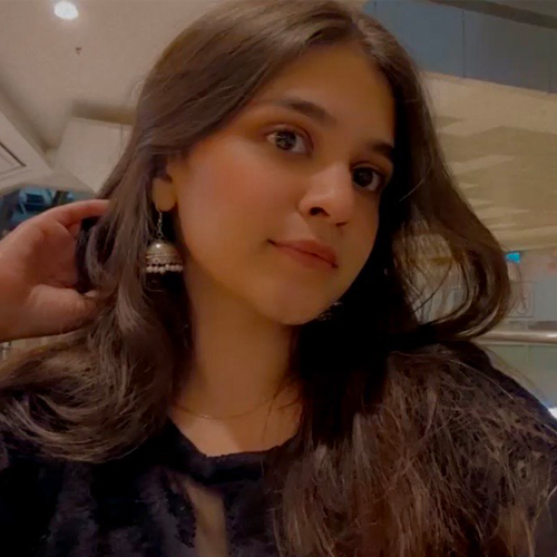 Portrait of Hamda Imran – Social Media Coordinator, Karachi Biennale Trust